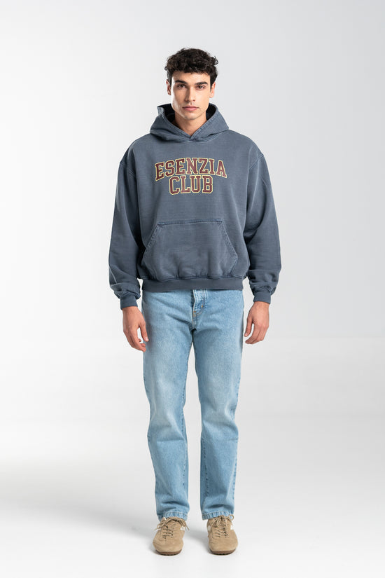 DARK BLUE UNIVERSITY HOODIE