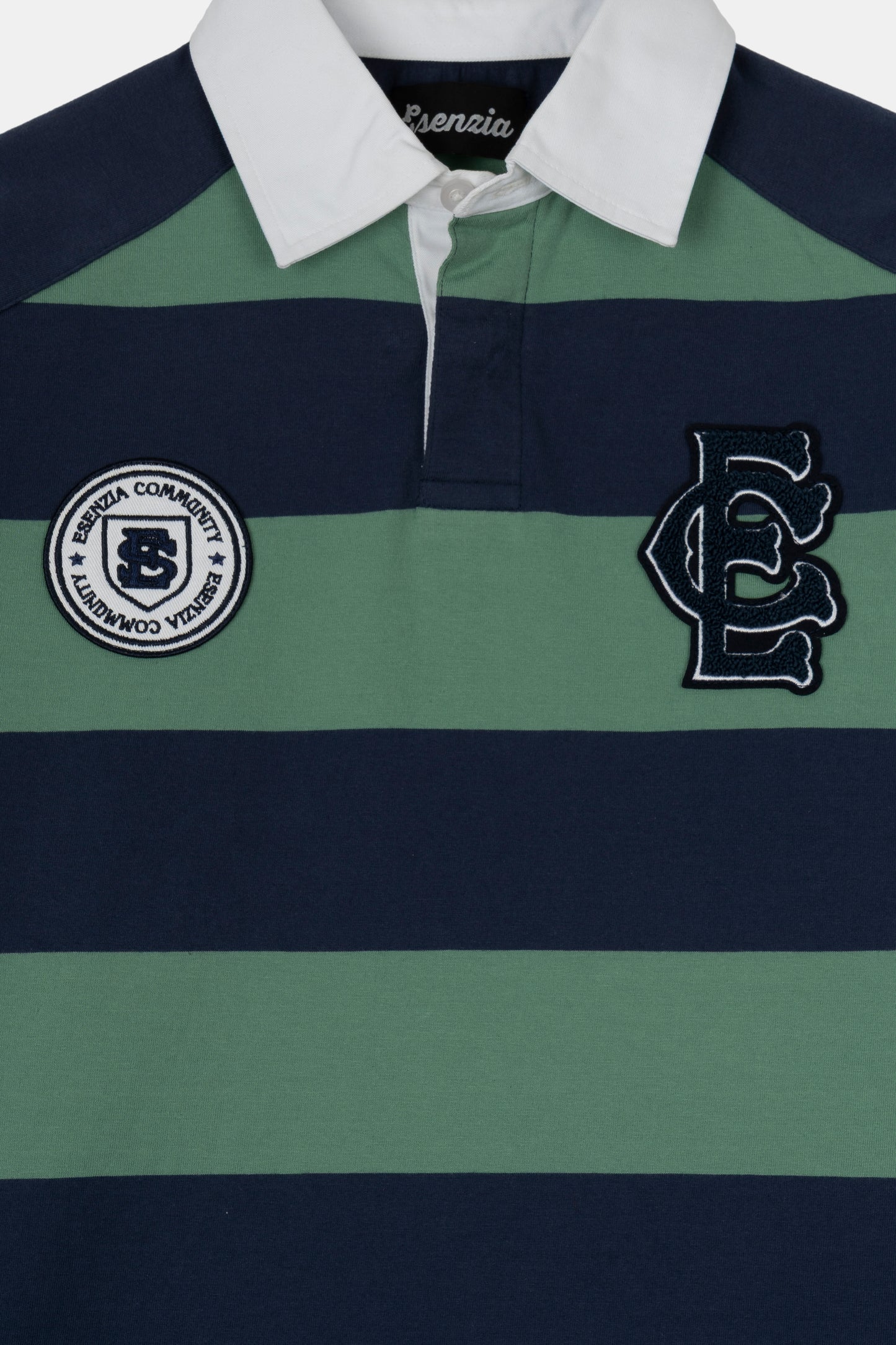 GREEN STRIPED POLO