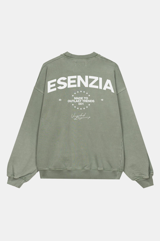 GREEN OUTLAST CREWNECK