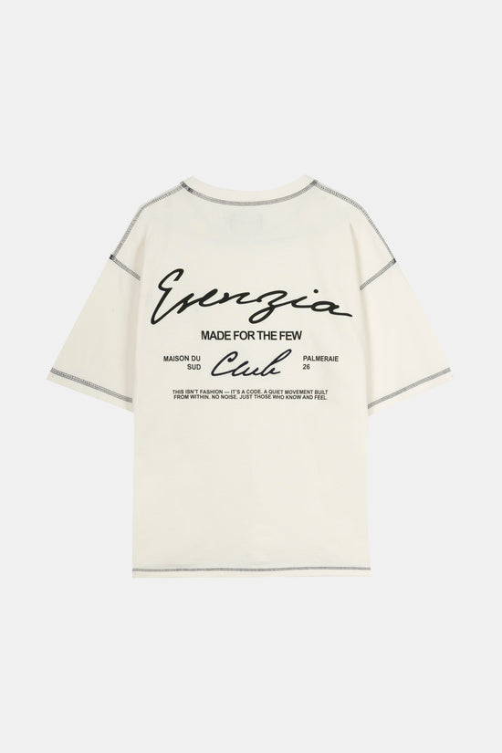 HEAVYWEIGHT WHITE STITCH TEE