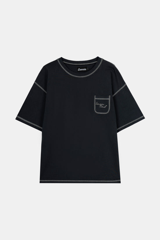 GREY STITCH TEE