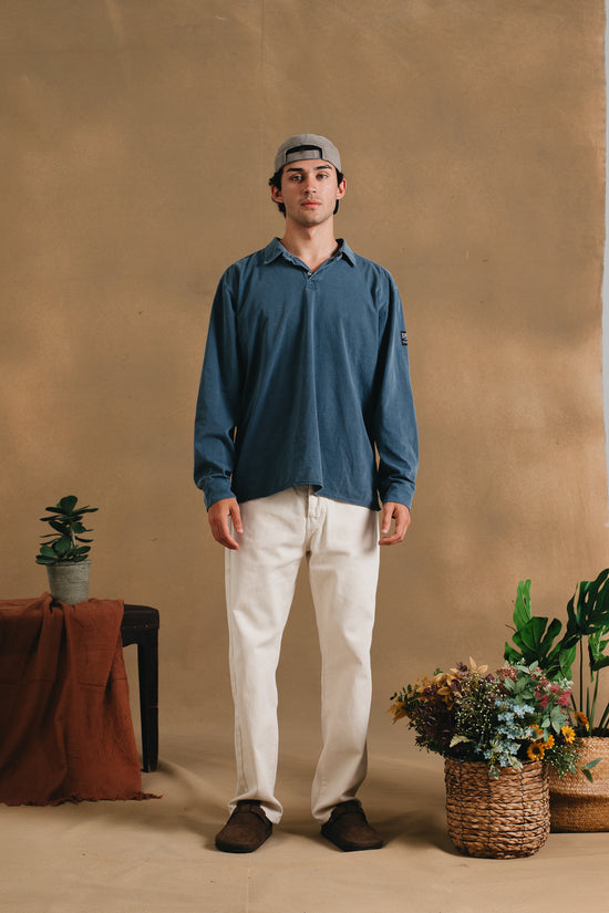 PETROL LONGSLEEVE POLO