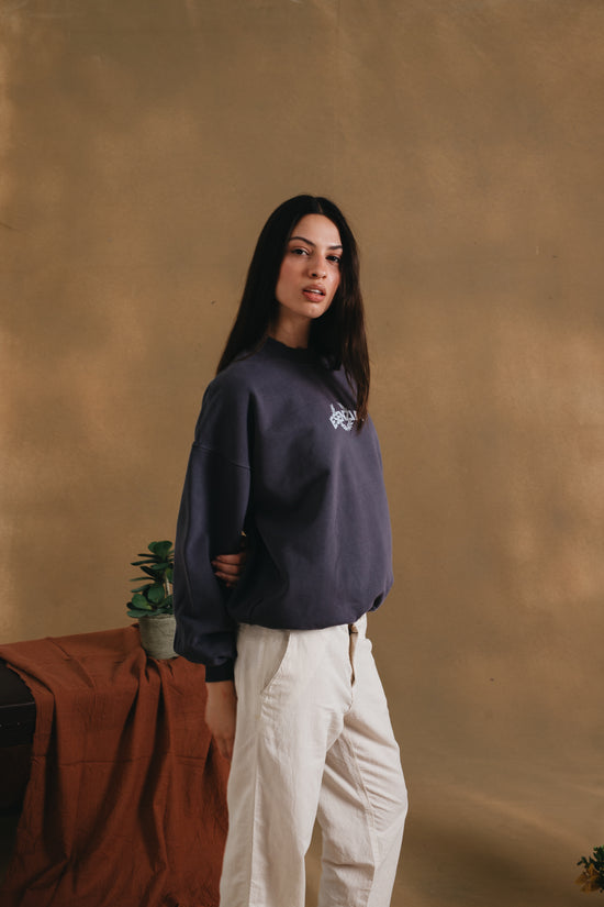 LAVA GREY ROYAL CREWNECK