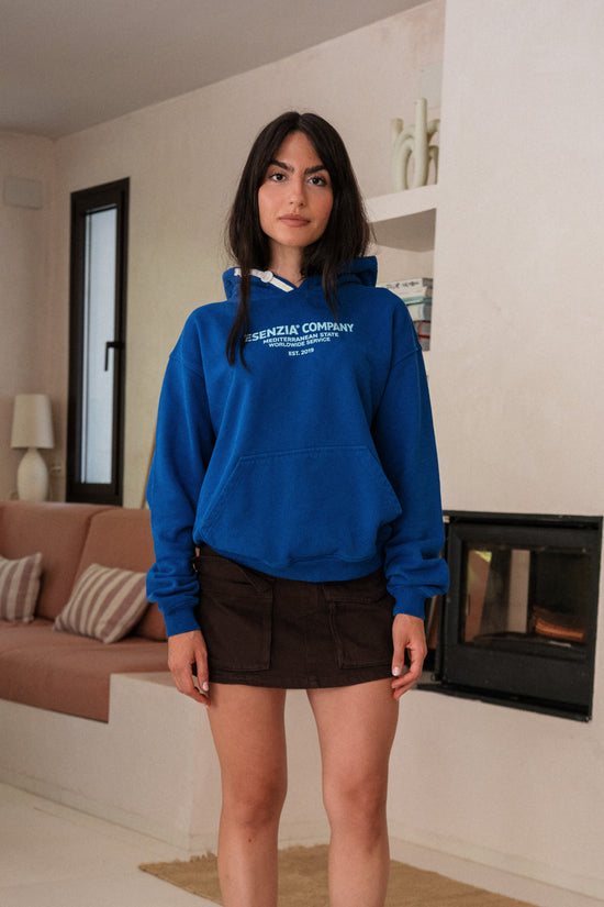 INDIGO WAVE HOODIE