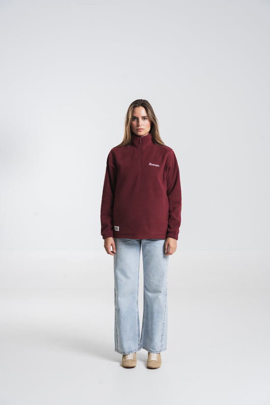 POLAR CLÁSICO 1/4 BURDEOS