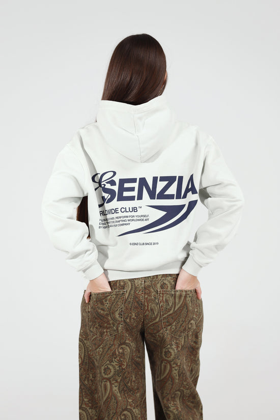 Ash Harbour Hoodie — back, on model