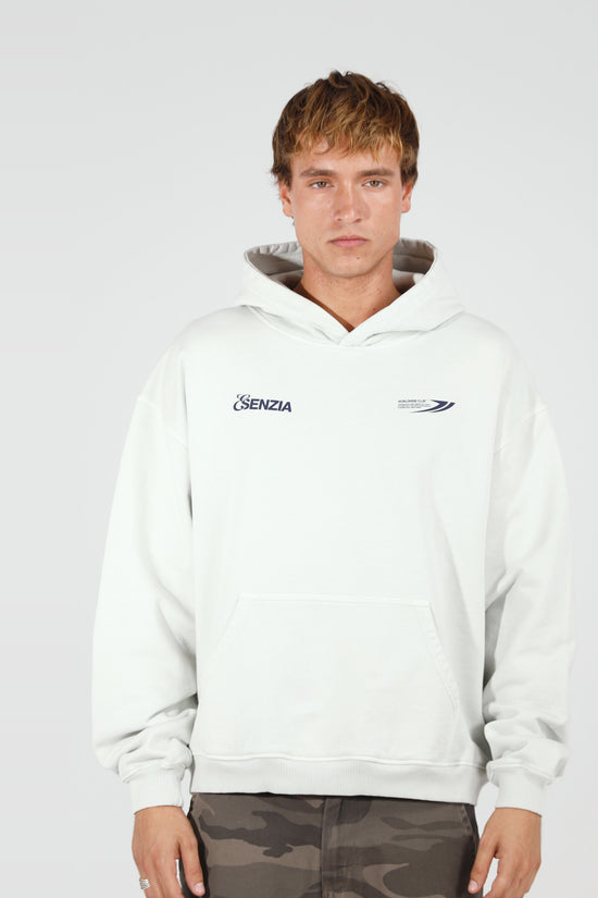 Ash Harbour Hoodie — front, on model