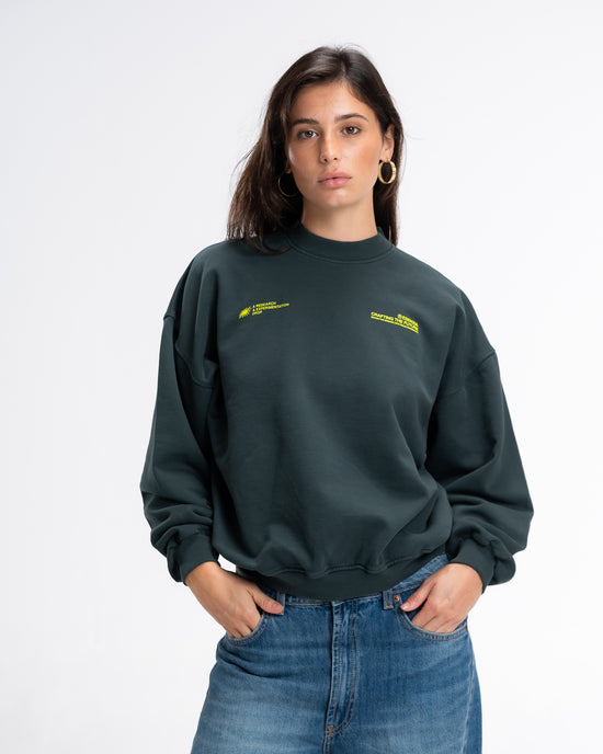 GREEN SPARK CREWNECK