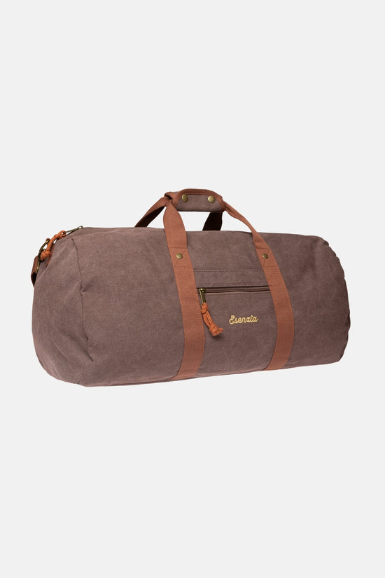 BOLSA CLÁSICA DE LONA MARRÓN - Esenzia