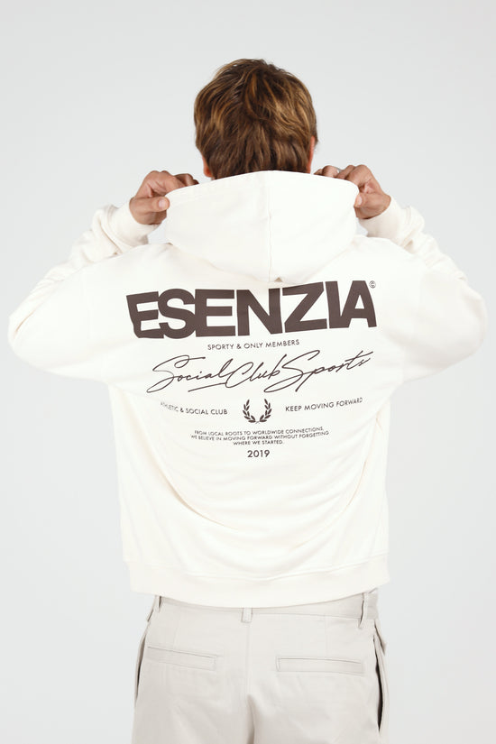 Bone Reserve Hoodie — back, on model