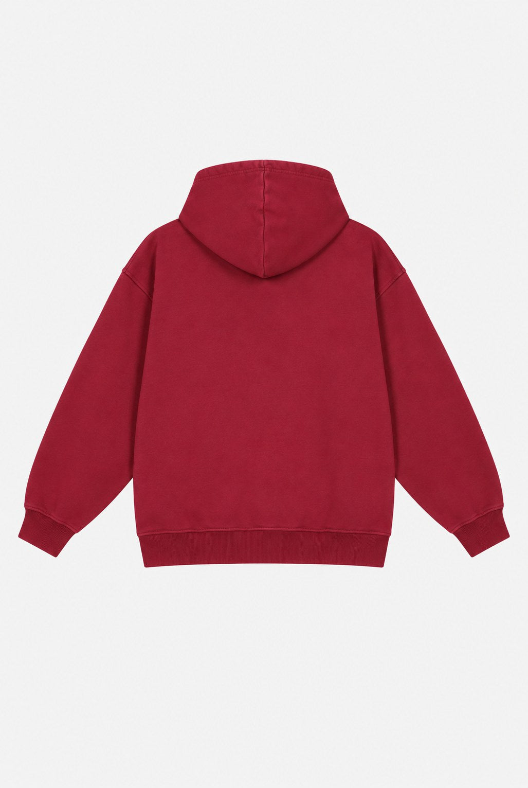BURGUNDY TARTAN HOODIE · espalda (digital)