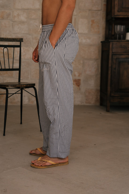 BLUE RUSTIC STRIPES PANTS