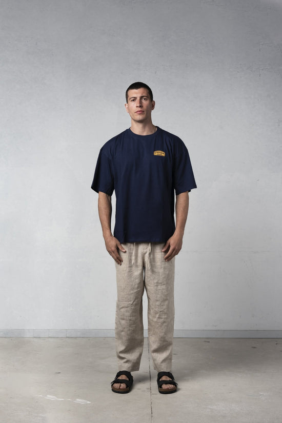 DARK BLUE CAMEL TEE - Esenzia
