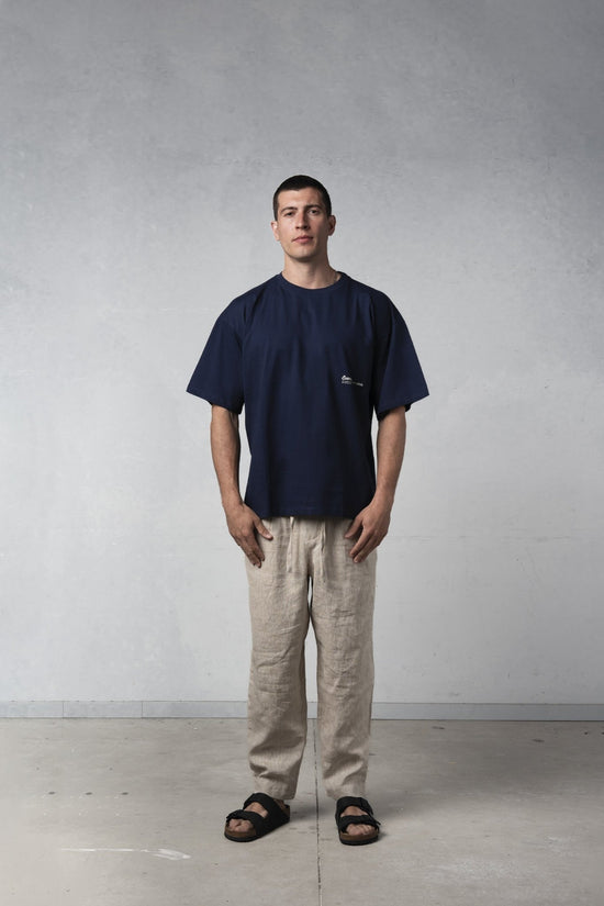 DARK BLUE WOLF TEE - Esenzia