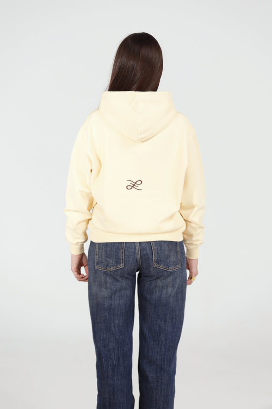 Dune Supply Hoodie — back, on model