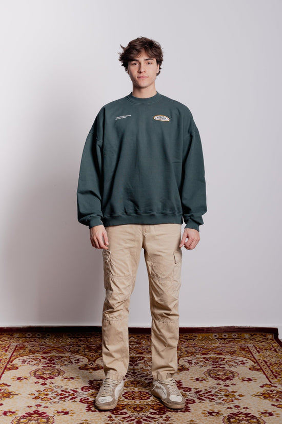 GREEN SATURNO CREWNECK - Esenzia