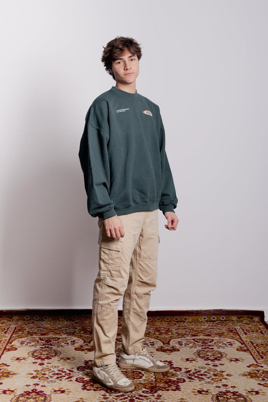 GREEN SATURNO CREWNECK - Esenzia