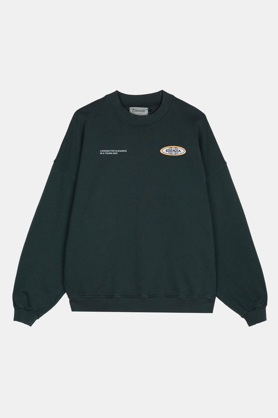 GREEN SATURNO CREWNECK - Esenzia