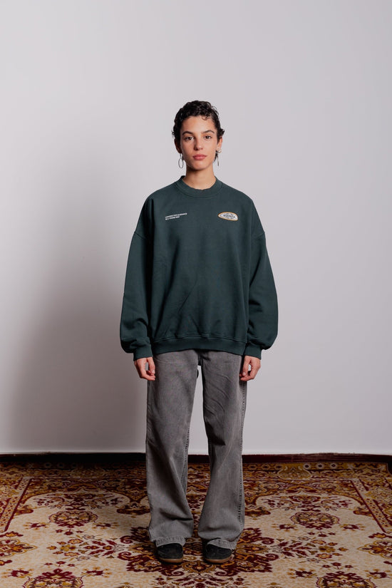 GREEN SATURNO CREWNECK - Esenzia