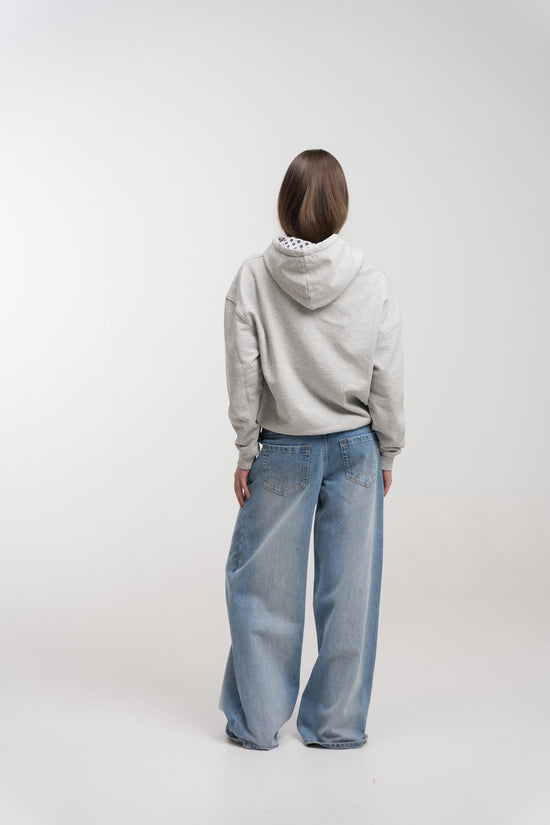 HEATHER POLKA HOODIE