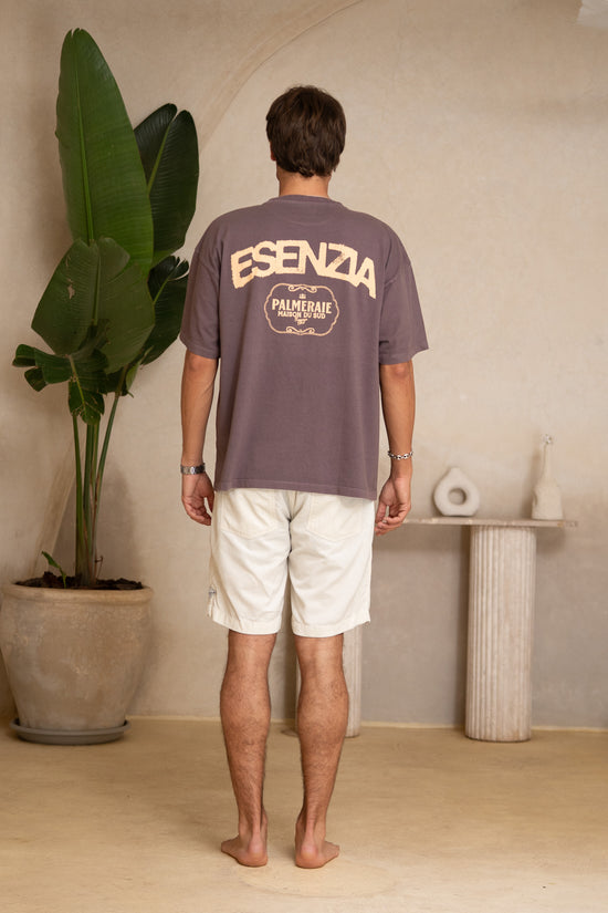 PURPLE PALMERAIE TEE