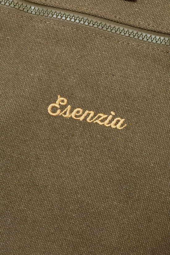 MOCHILA VINTAGE DE LONA VERDE - Esenzia