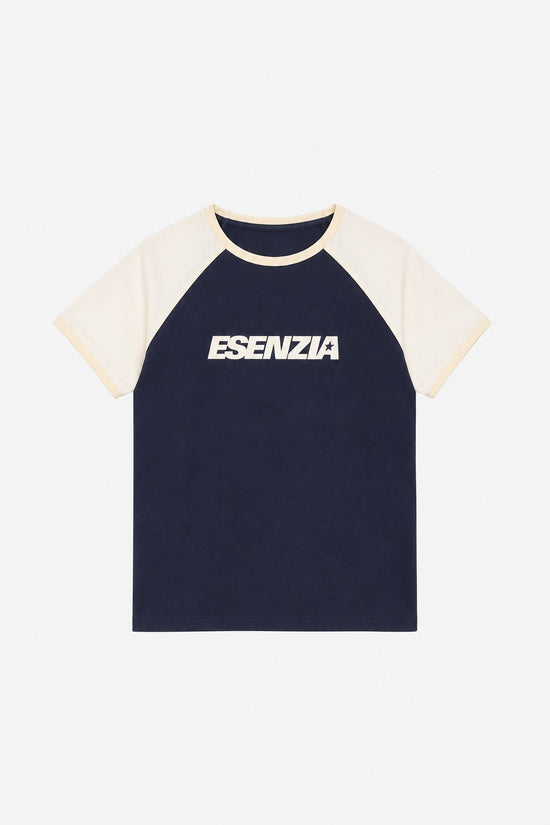NAVY LEAGUE TEE · delante (digital, portada)