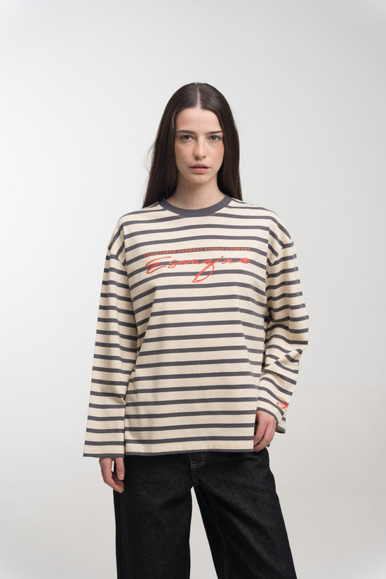 Pine Breton Longsleeve — front, on model