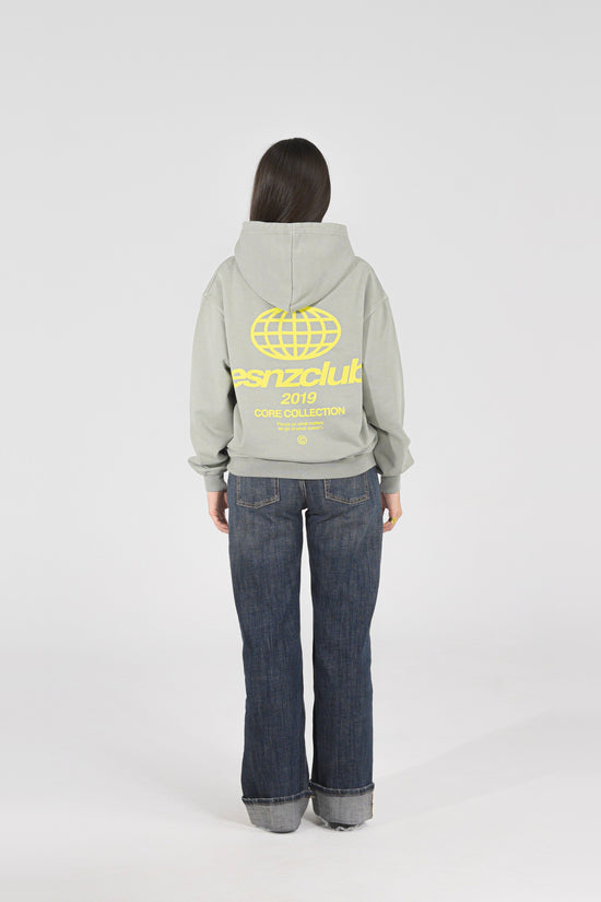 Sage Orbit Hoodie — on model