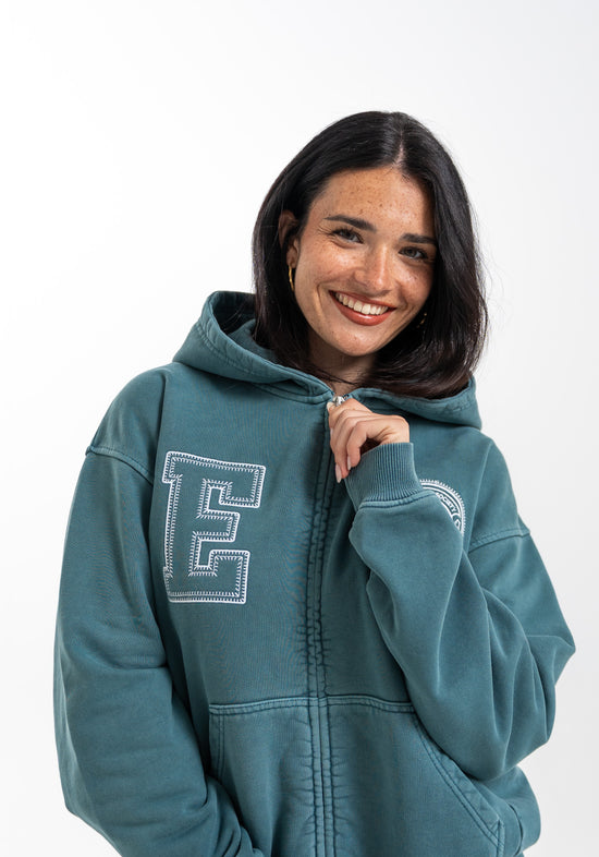 TURQUOISE PATH ZIPPER