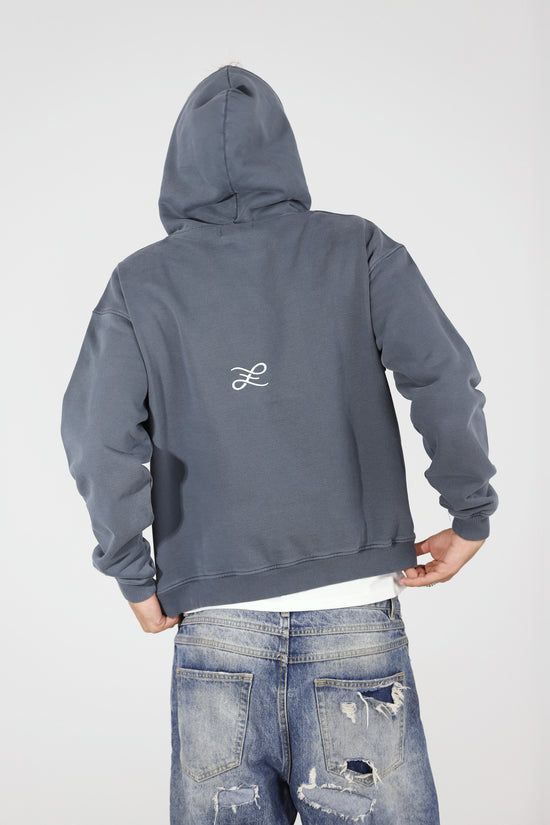 Spruce Supply Hoodie — back, on model