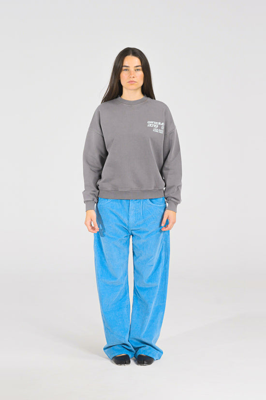 Steel Native Crewneck — on model