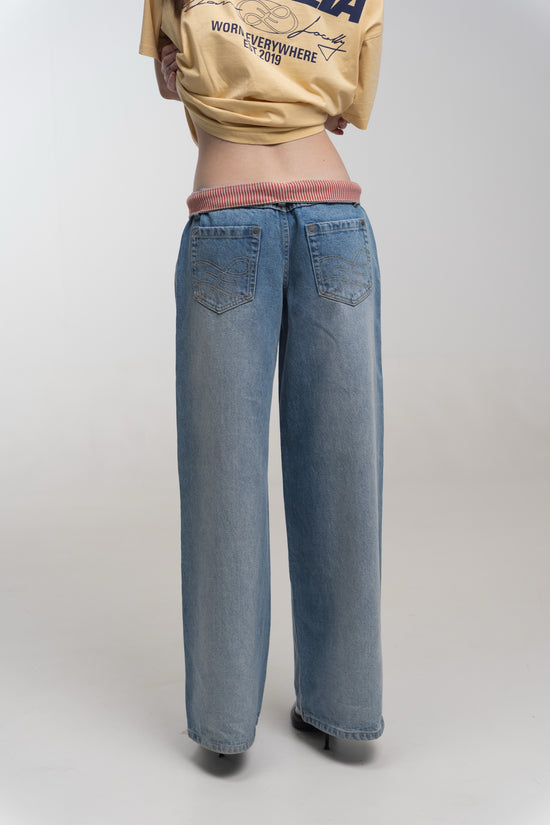 STONE RIBON JEANS