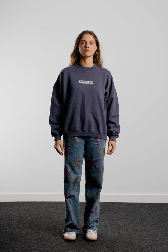 TIRE GREY BEYOND CREWNECK - Esenzia