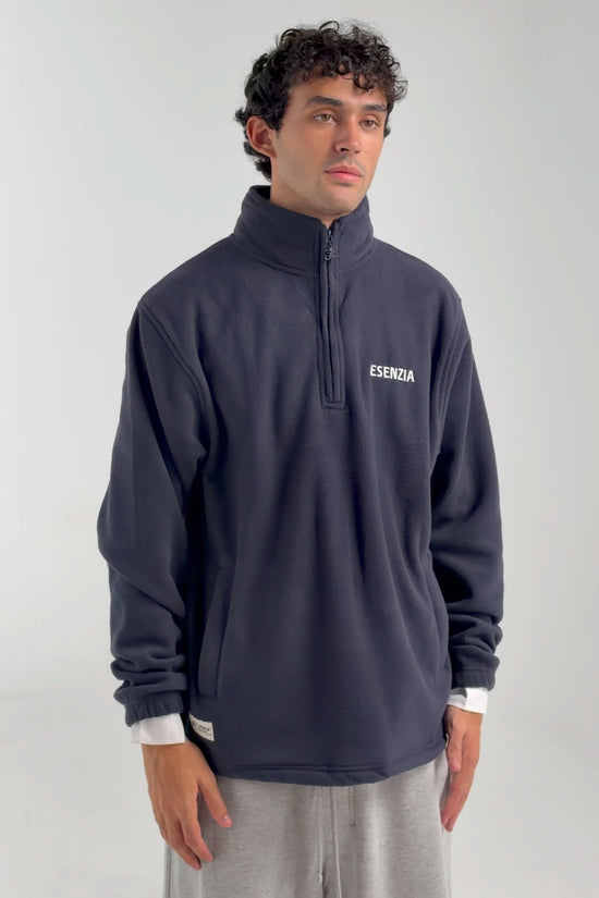 NAVY CLASSIC 1/4 ZIP FLEECE