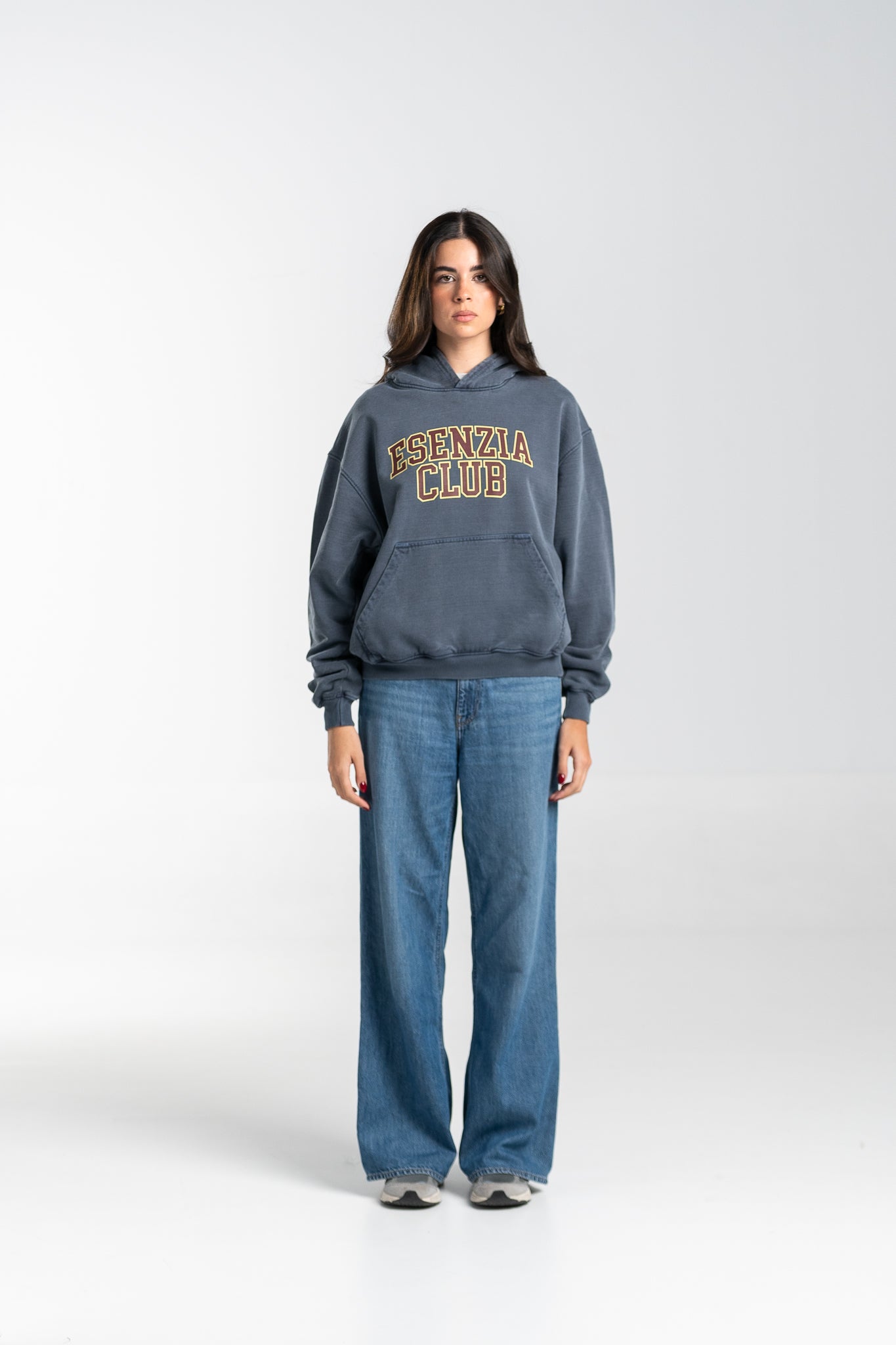 DARK BLUE UNIVERSITY HOODIE