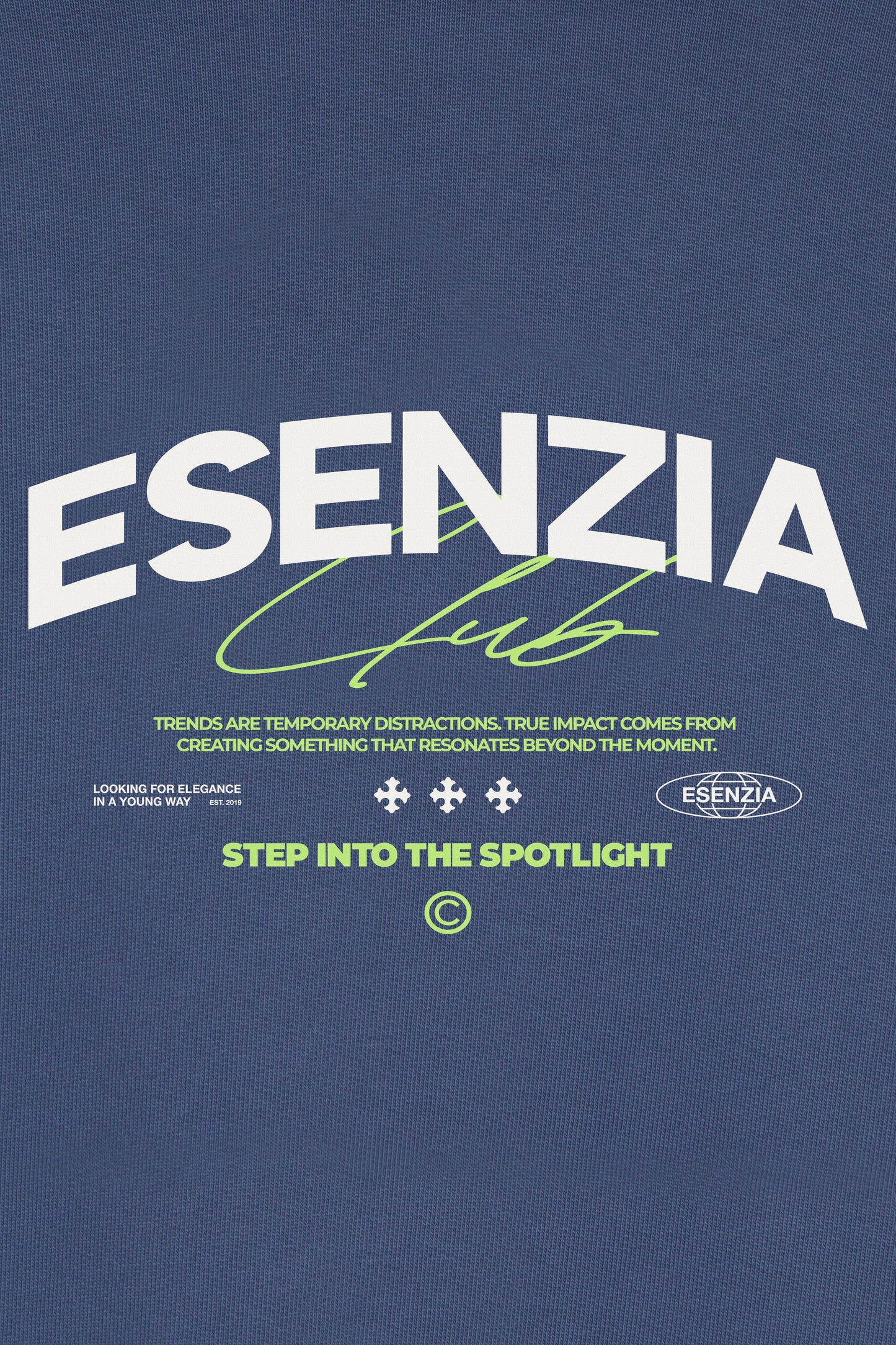 Sweat à capuche à signature de cobalt