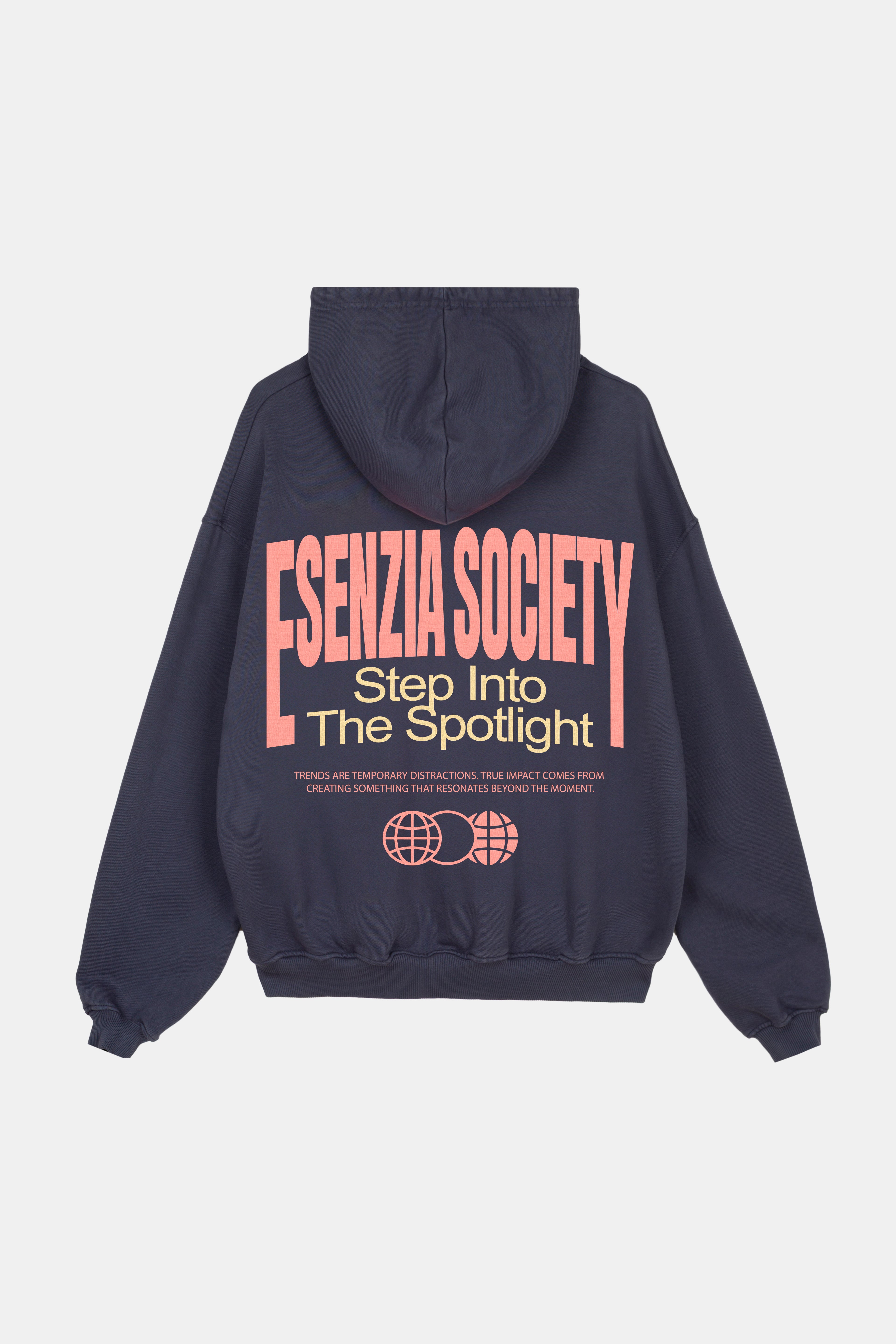MIDNIGHT STAMP HOODIE – Esenzia
