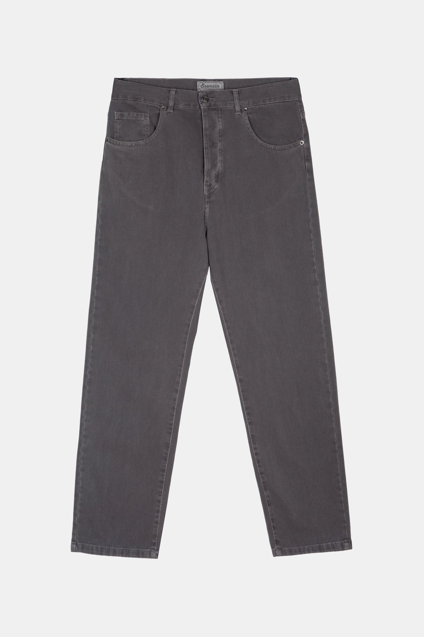 DENIM STRAIGHT PANTS GREY