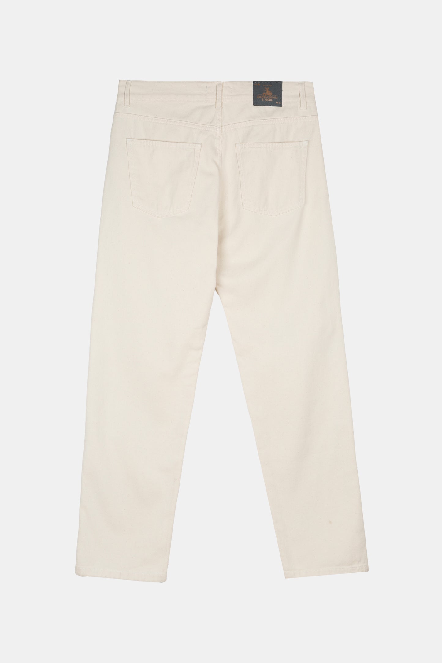 DENIM STRAIGHT PANTS CREAM