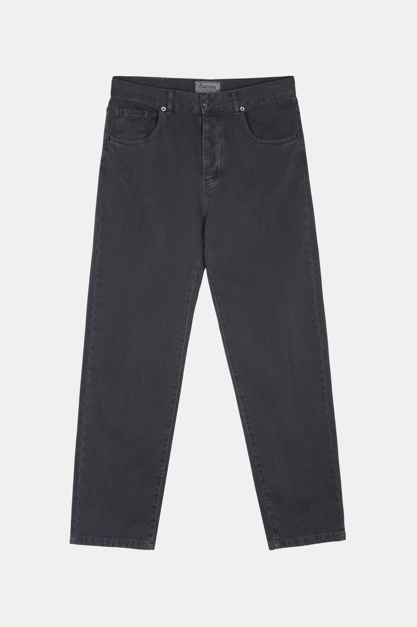 DENIM STRAIGHT PANTS NAVY
