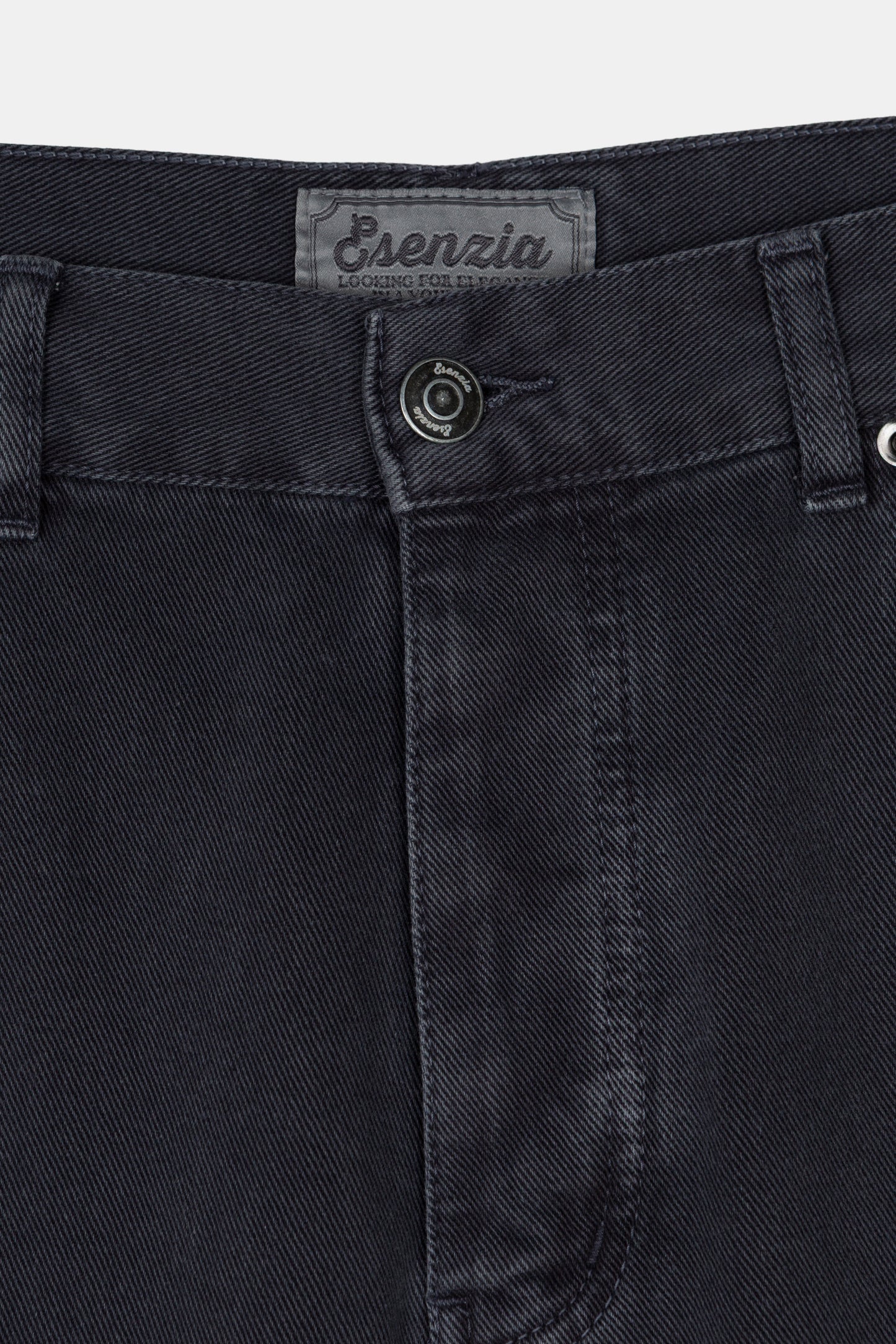 DENIM STRAIGHT PANTS NAVY