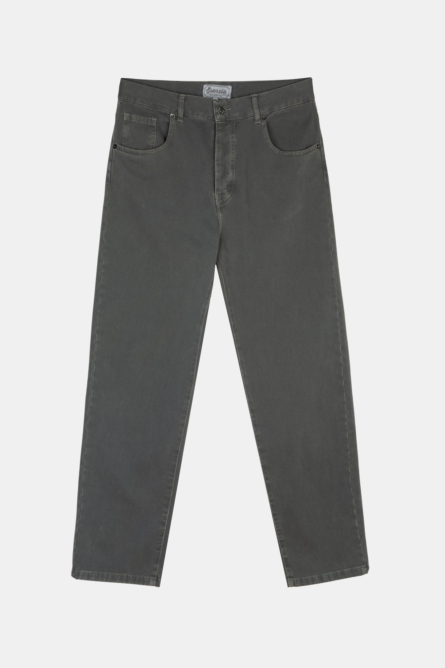DENIM STRAIGHT PANTS KHAKI