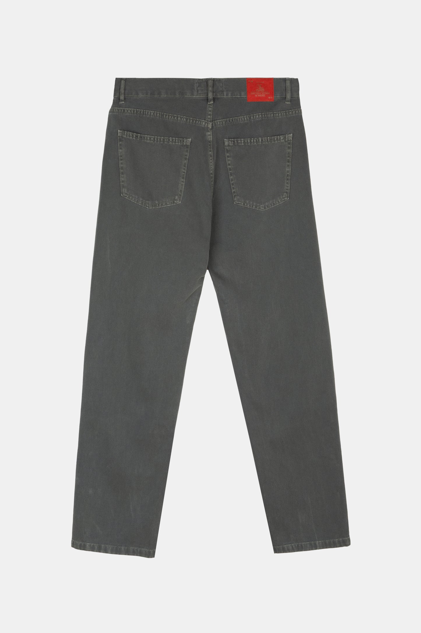 DENIM STRAIGHT PANTS KHAKI