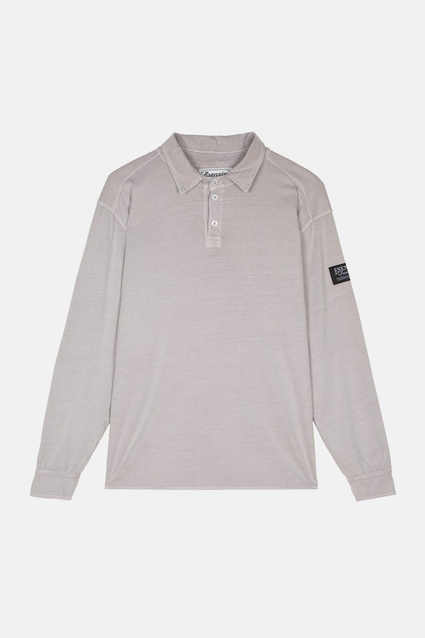 LIGHT GREY LONGSLEEVE POLO