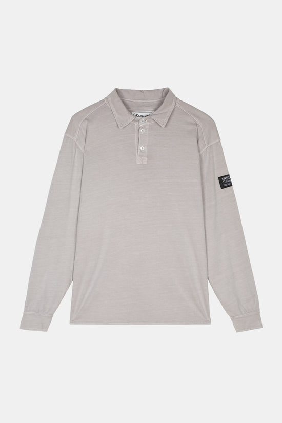 LIGHT GREY LONGSLEEVE POLO