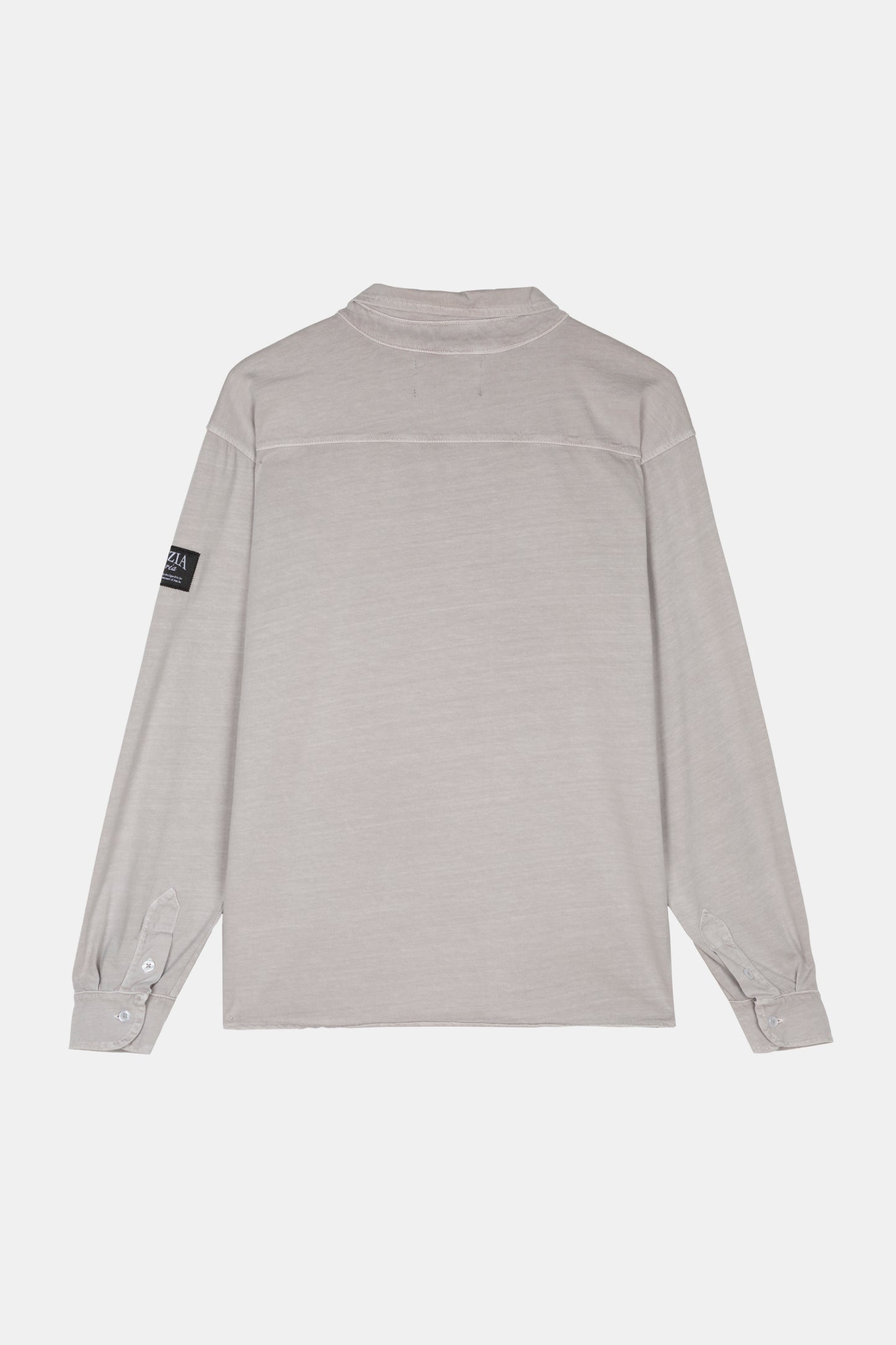 LIGHT GREY LONGSLEEVE POLO