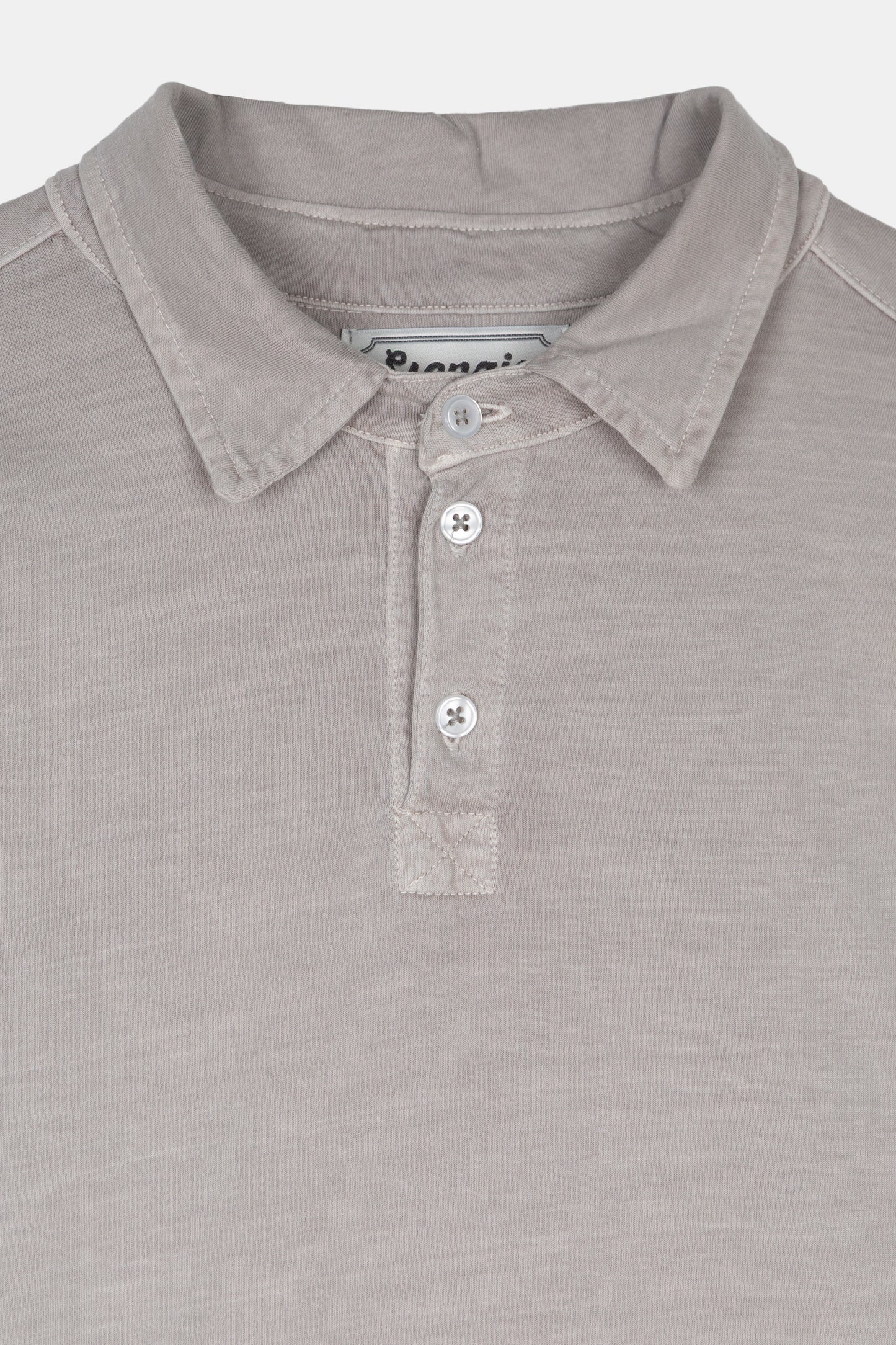 LIGHT GREY LONGSLEEVE POLO