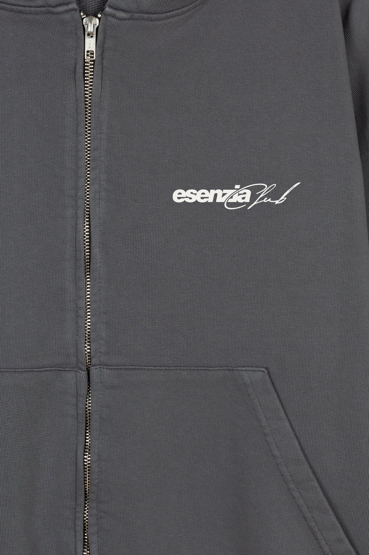 CHARCOAL GRAY CITY ZIPPER