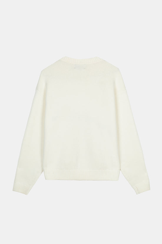 IVORY ICONIC KNIT SWEATER